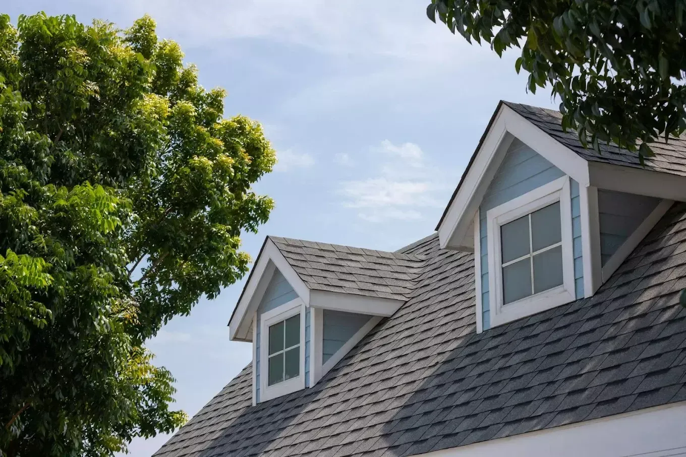 Asphalt shingle dormer roof replacement, Sacramento